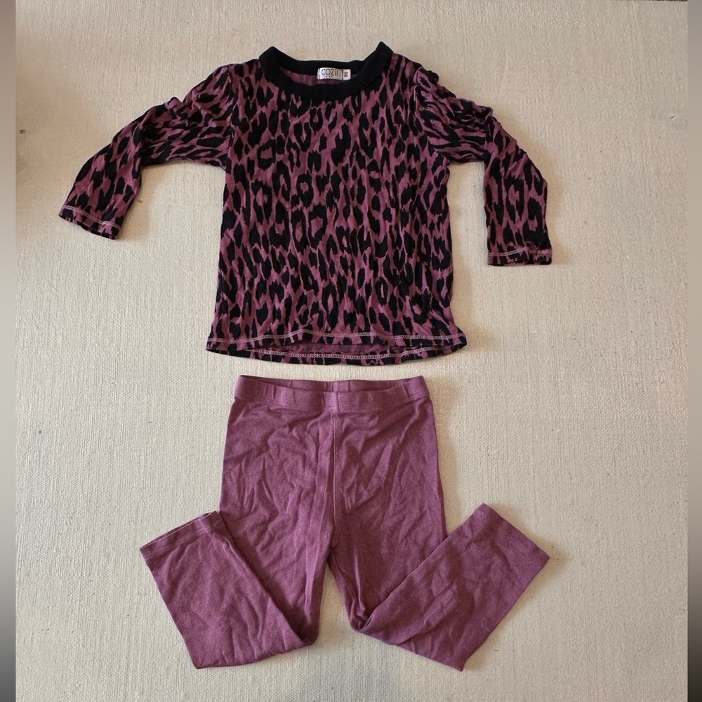 Designer From Denny’s! -Cozii Brand Leopard Print Kids Matching Set